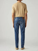 Levi's 513 Blue Slim Straight Fit Mid Rise Jeans