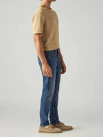 Levi's 513 Blue Slim Straight Fit Mid Rise Jeans