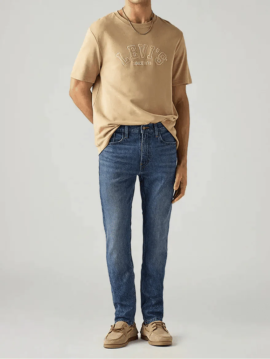 Levi's 513 Blue Slim Straight Fit Mid Rise Jeans