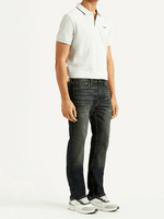 Levi's 513 Charcoal Grey Slim Straight Fit Mid Rise Jeans