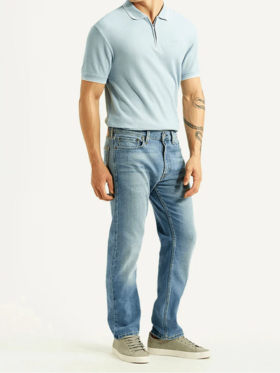Levi's 513 Light Blue Slim Straight Fit Mid Rise Jeans