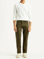 Levi's 513 Olive Slim Straight Fit Mid Rise Jeans