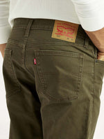 Levi's 513 Olive Slim Straight Fit Mid Rise Jeans