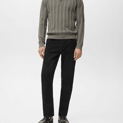 mango Ben cropped tapered-fit jeans